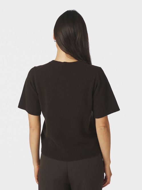 Hovedbilde Missy Wool Knit Tee Dark Brown