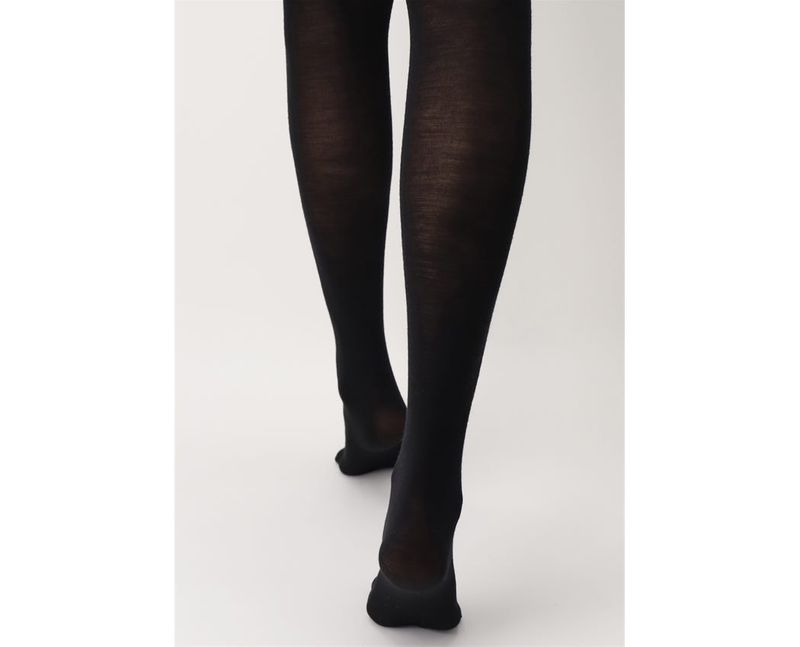 Fine Wool Tights Black