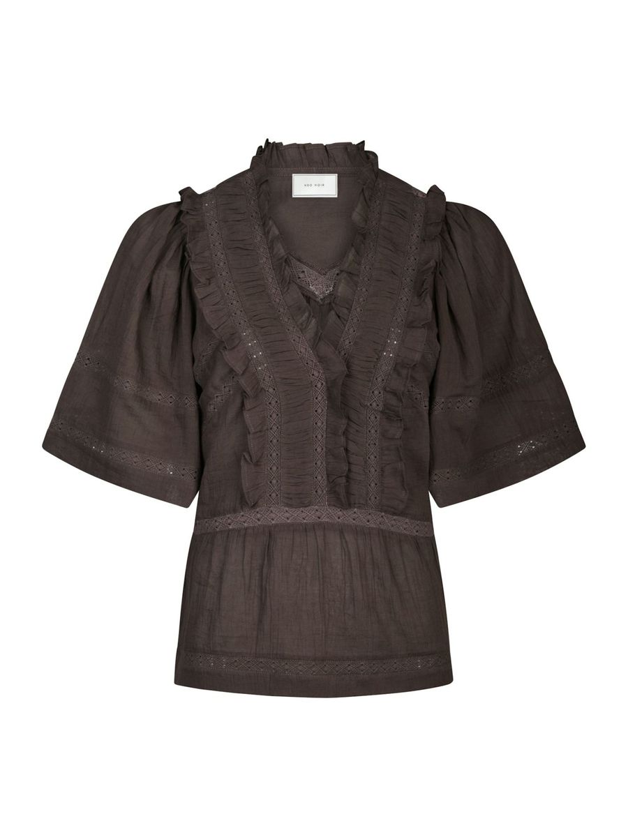 Evienne S Voile Top Dark Brown