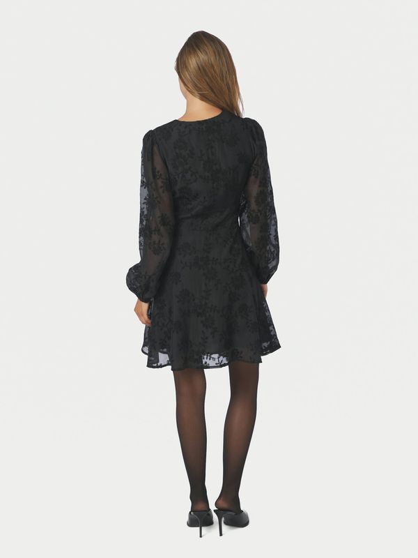 Milly Embroidery Dress Black