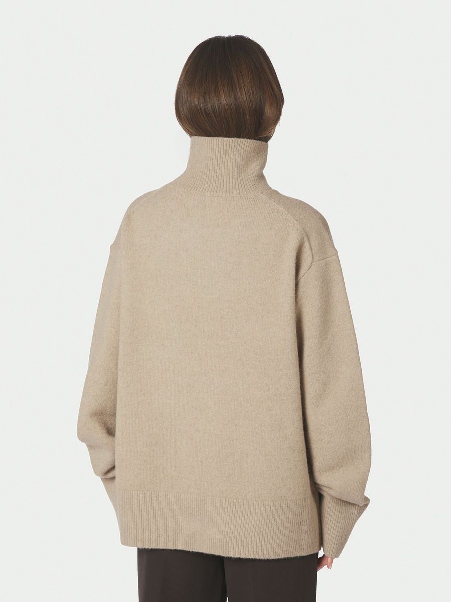 Jen Knit Blouse Warm Grey