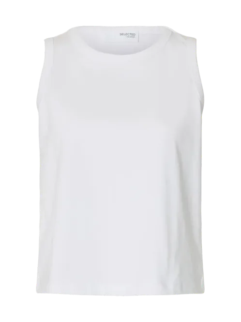 Hovedbilde SlfEssential Boxy Tank Top Bright White