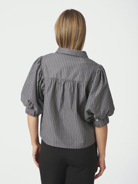 Hovedbilde Etta Stripe B Shirt Dark Grey
