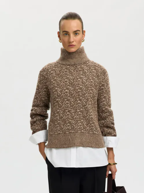 Hovedbilde SlwLulu Duo Knit High Neck Dachshund Birch