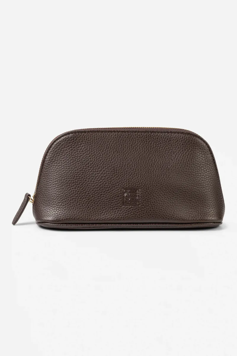 Cosmetic Pouch Small Dark Brown
