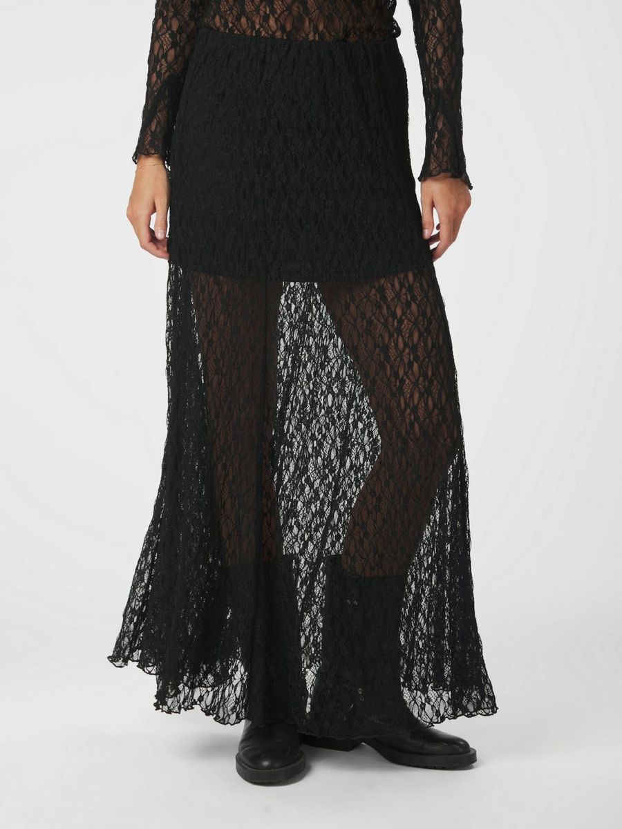 Mariya Lace Skirt Black