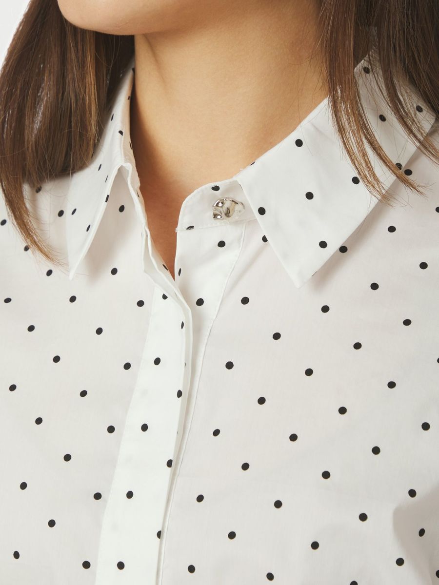Frannie Dot Shirt Off White