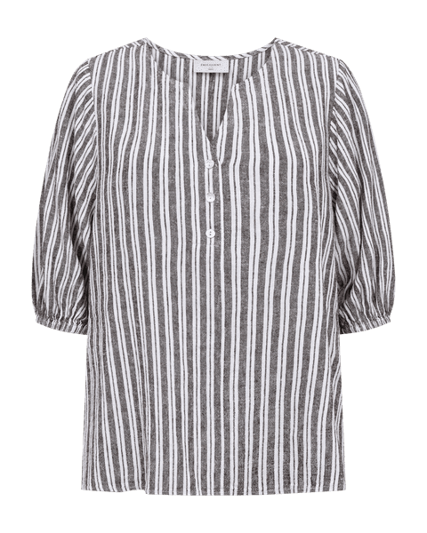Hovedbilde Lava Blouse Dyed Stripe Coffee Bean w. Brilliant ...