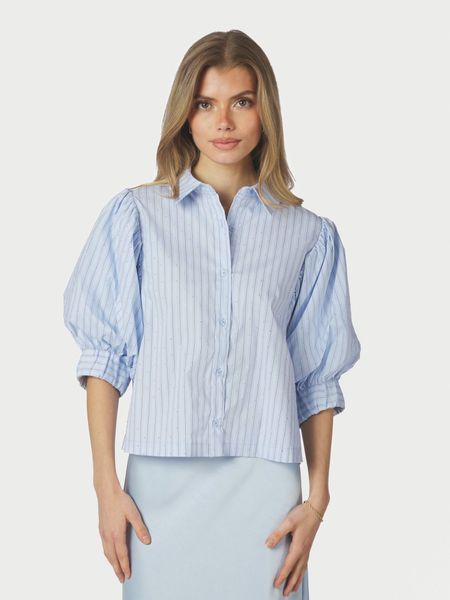 Hovedbilde Etta Stripe Stone Shirt Light Blue