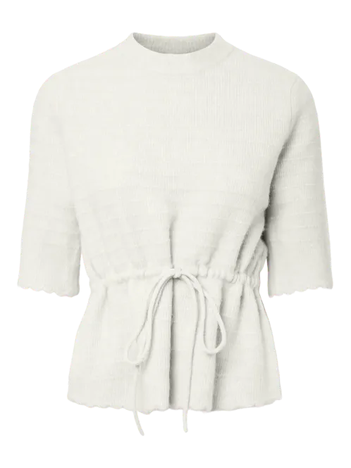Hovedbilde YasThellis Ss Knit Pullover Star White