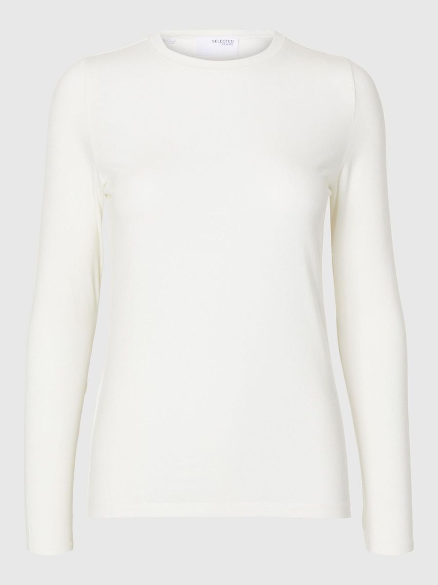 SlfManja O-Neck Snow White