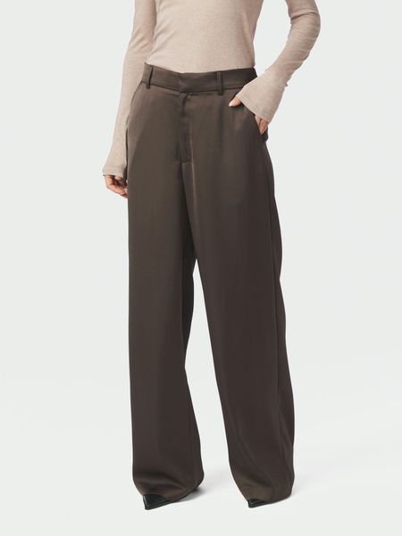 Hovedbilde Emmett Heavy Sateen Pants Dark Brown