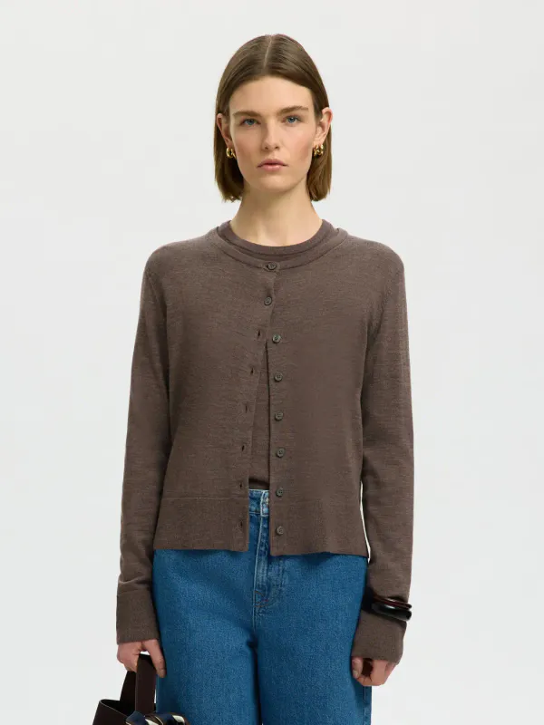 SlfThea Knit Merino Cardigan Delicioso