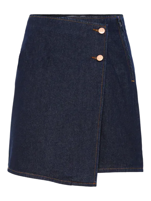 Hovedbilde YasLisana Short Denim Skirt Dark Blue Denim