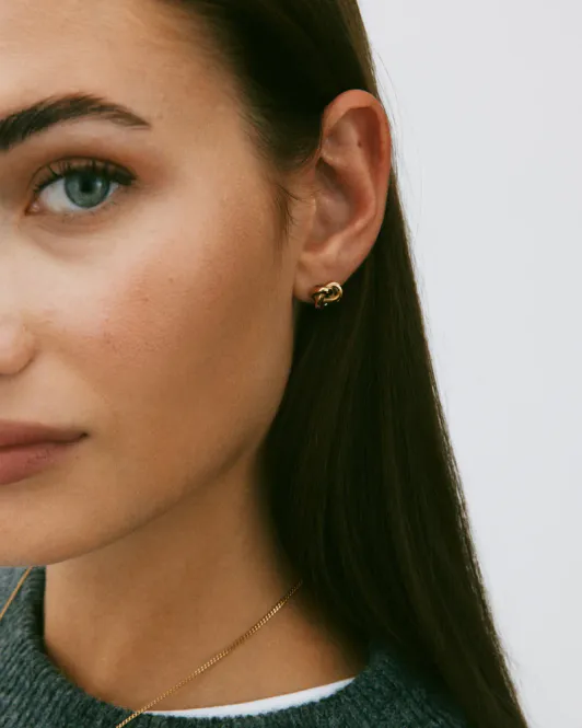 Hovedbilde Infinity Knot Studs S Gold
