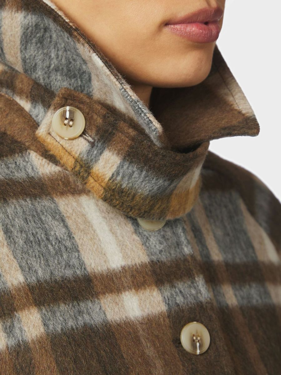 Quinn Check Jacket Beige Melange