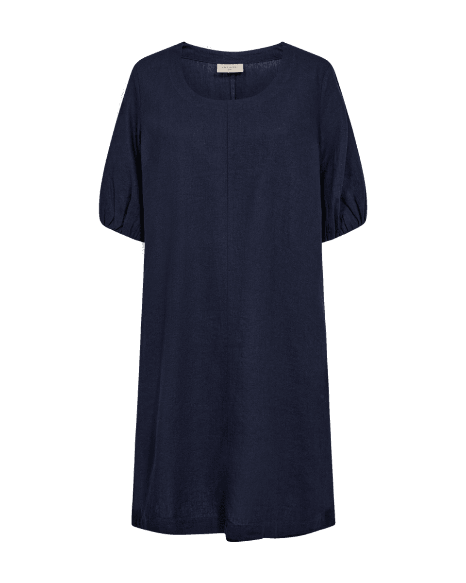 Lava Dress Balloon Sleeve Navy Blazer