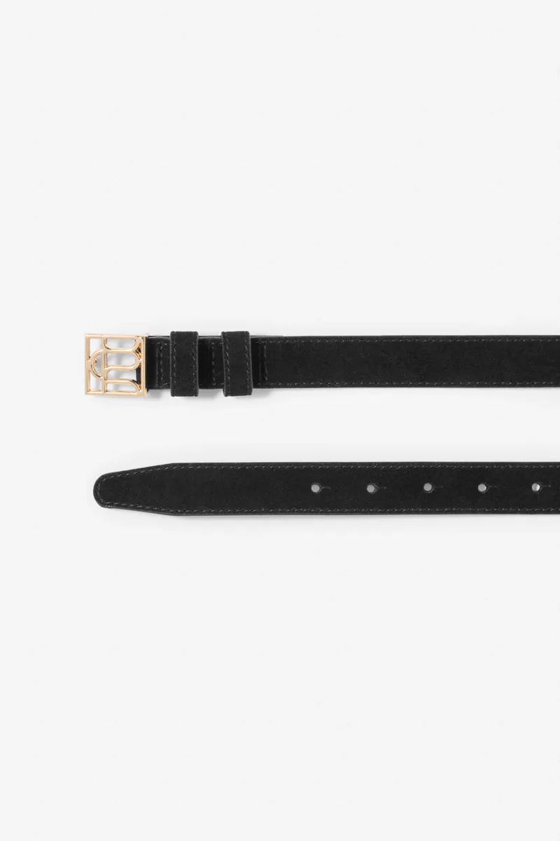 Grace Belt Black Suede