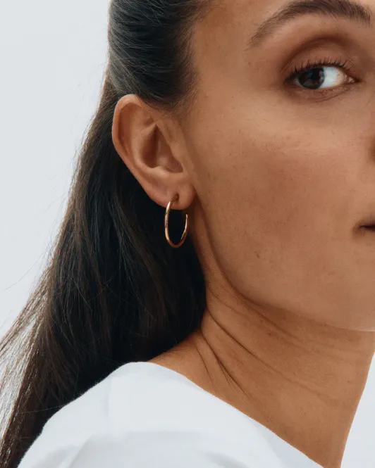 Hovedbilde Hoops Earrings Gold M