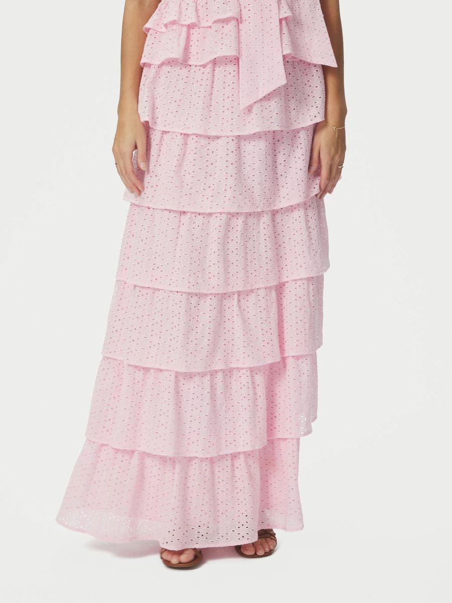 Morris Emb Skirt Light Pink