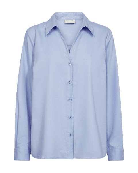 Hovedbilde Flynn Shirt  V- Neck Chambray Blue