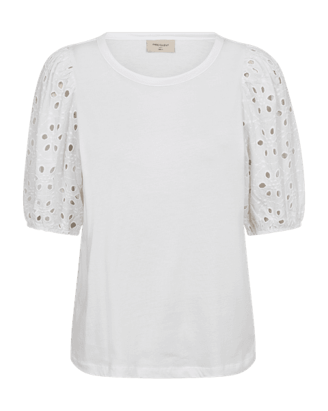 Hovedbilde Sky Tee With Broderies Brilliant White