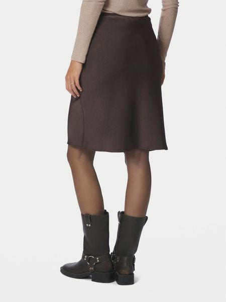 Hovedbilde Mindie Heavy Sateen Skirt Dark Brown