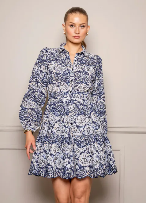Hovedbilde Vicky Dress Blue Flower