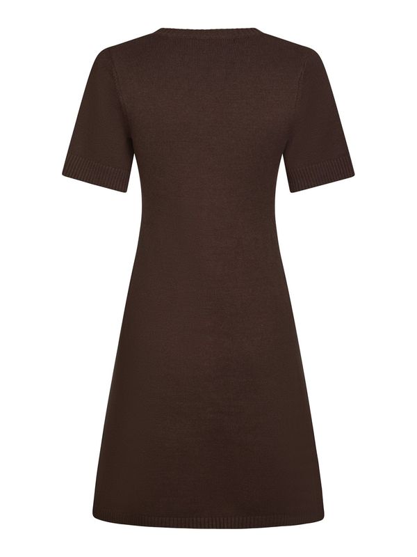 Elise Knit Dress Brown