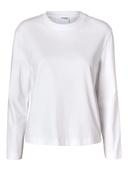 Hovedbilde Slfessential Ls Boxy Tee Noos Bright White