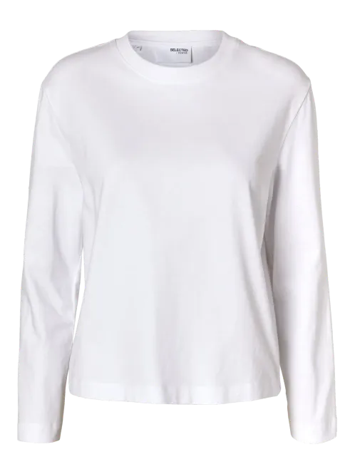 Hovedbilde Slfessential Ls Boxy Tee Noos Bright White