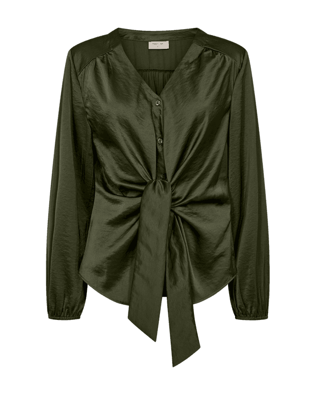 Dove Blouse Sateen Kombu Green