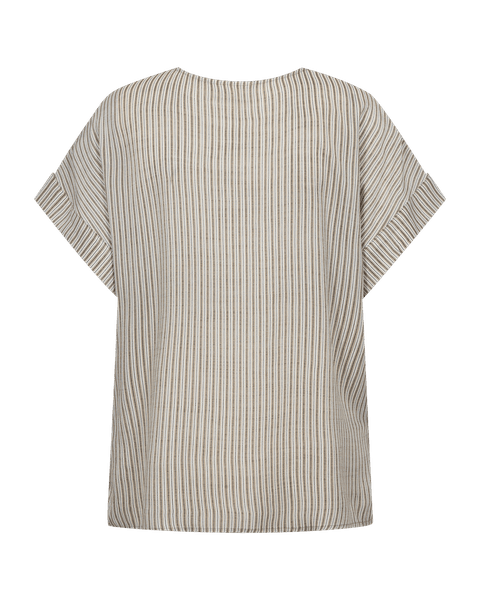 Hovedbilde Oliva Blouse Striped Silver Mink w offwhite
