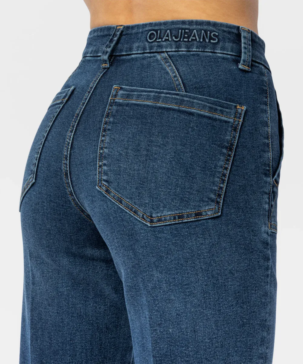 The Mona Jean Dark Vintage Blue