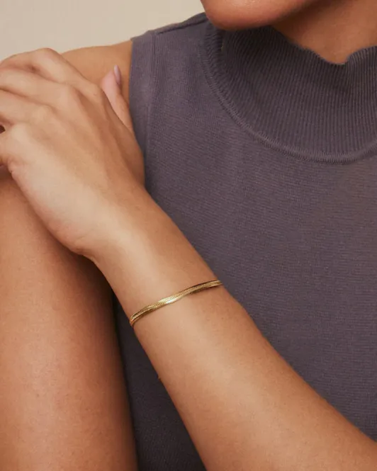 Hovedbilde Heeringbone Bracelet Gold