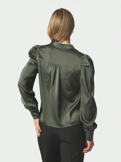 Hovedbilde Rosslyn Heavy Sateen Blouse Deep Green