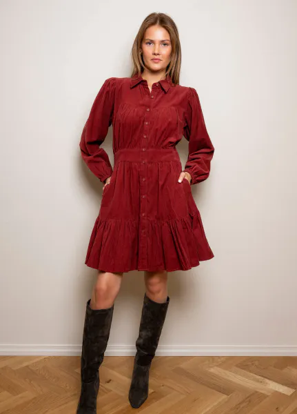 Hovedbilde Vicky Dress Ruby Corduroy