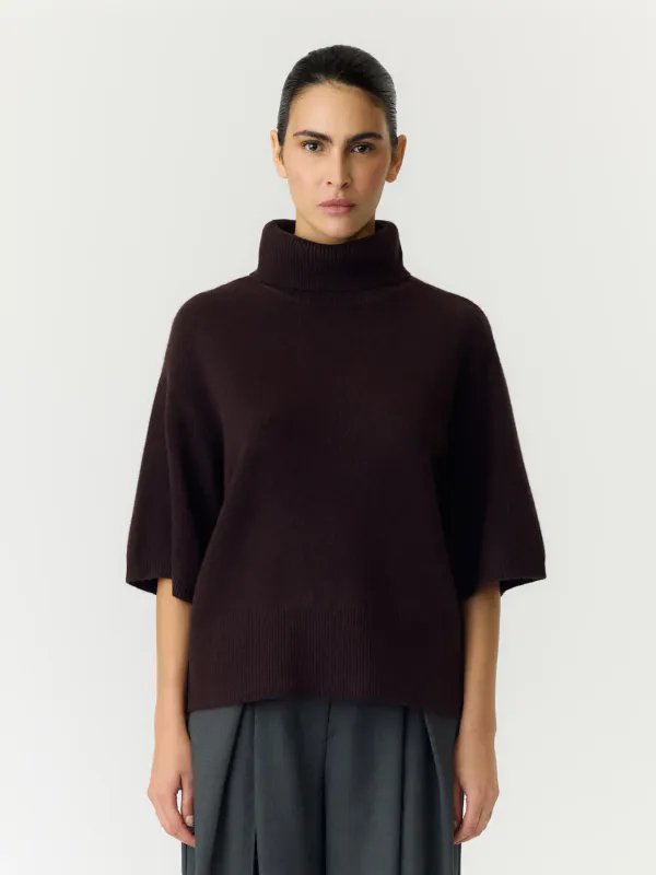 Yasemila 2/4 Wool Knit Coffee Bean