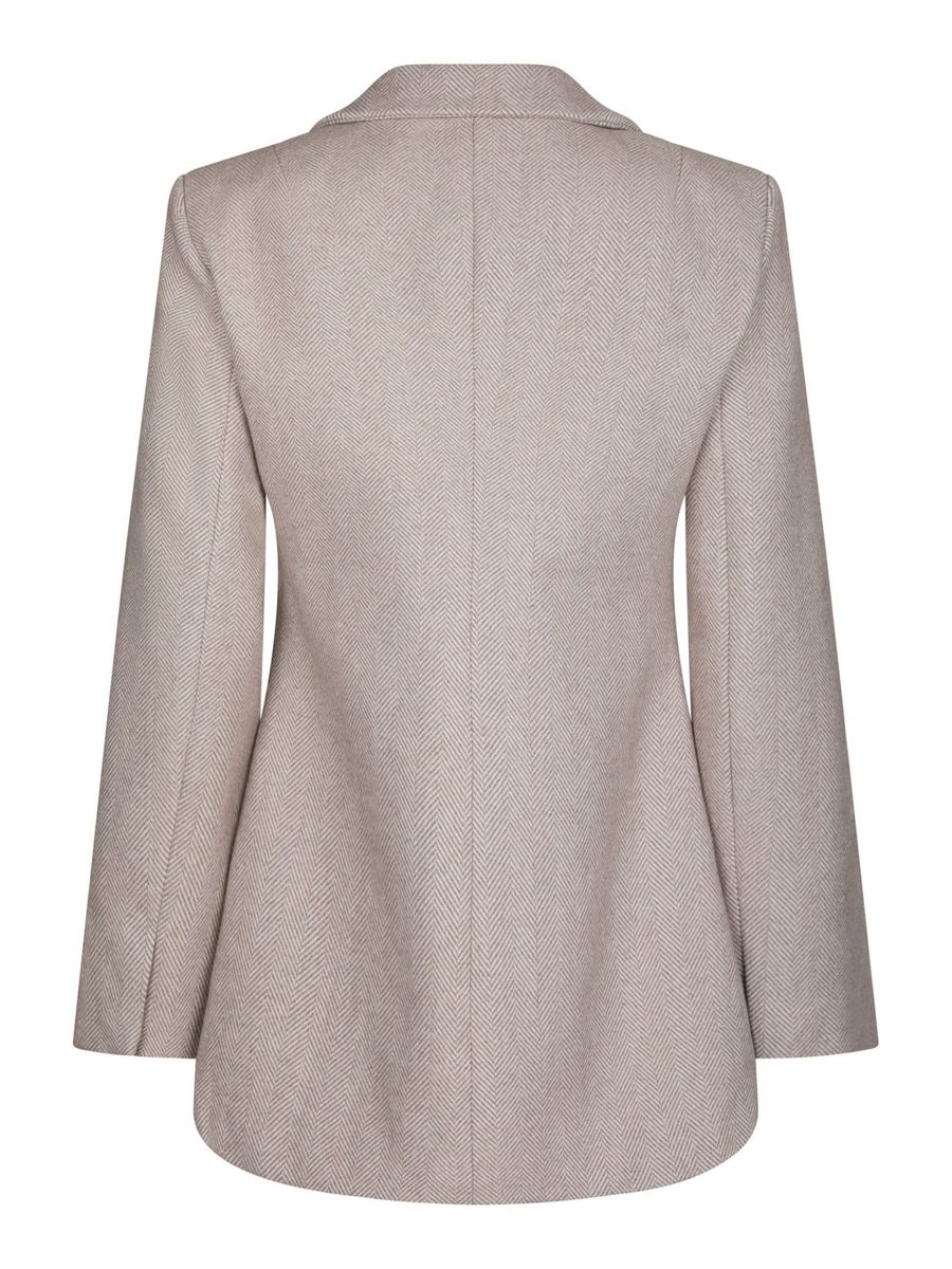 Bowie Herringbone S Blazer Sand