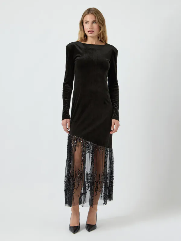 YasTera Long Dress Black
